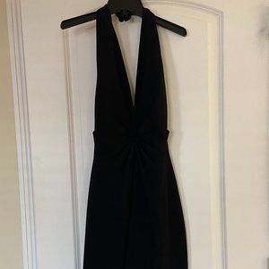 Black Halter Mini Dress